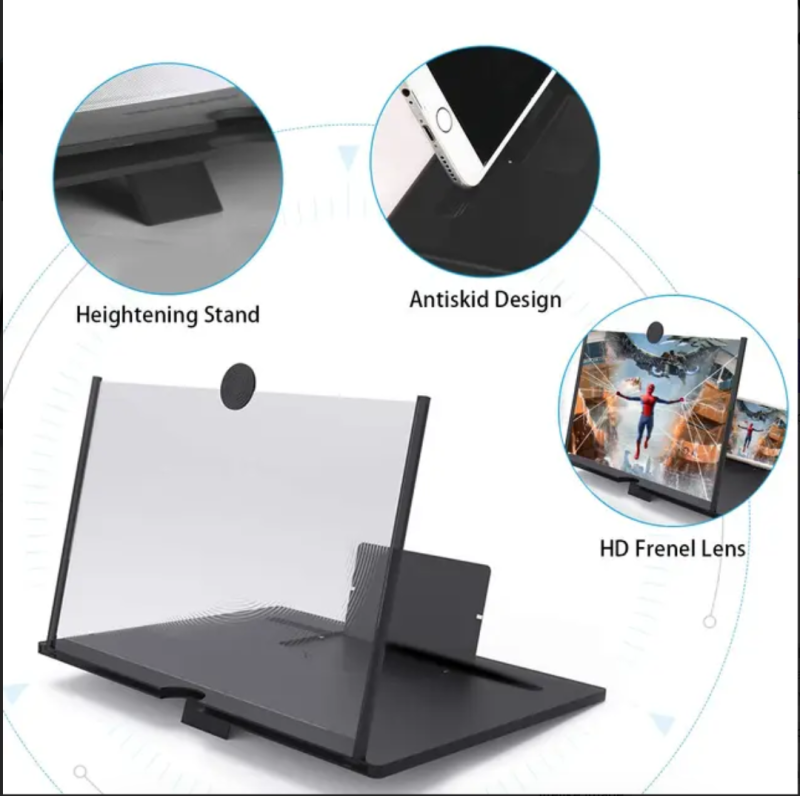 10 inch Phone Screen Magnifier, Foldable Stand Holder for All Smartphones - Image 3